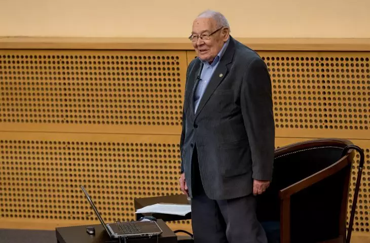 Professor Olgierd Czerner, during a lecture