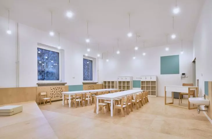 bright nursery room