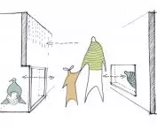 sketch of the corridor