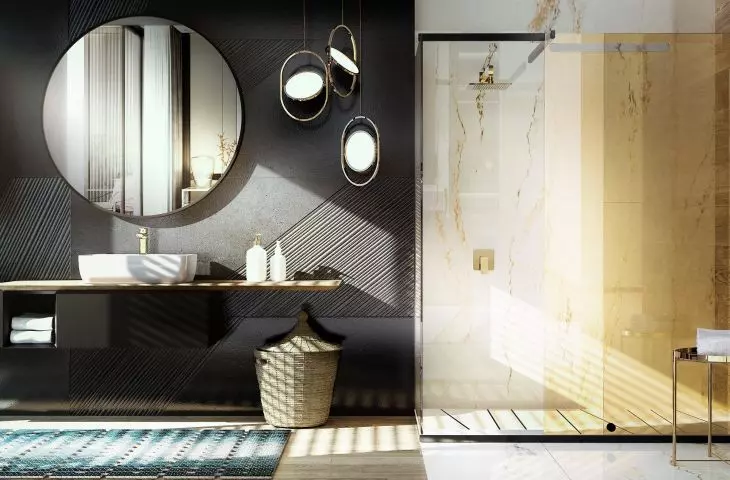 Gold kitchen and bathroom fittings