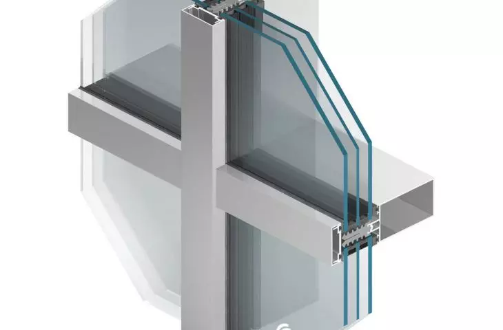 MB-SR50N HI+ high thermal insulating mullion and transom wall 