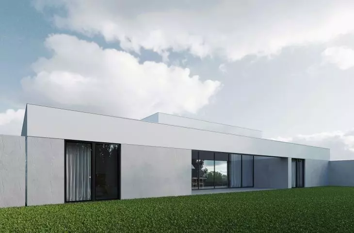 House KEL_20, facing the garden