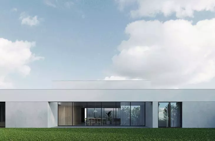House KEL_20, view from the slope