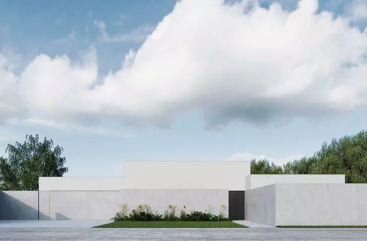 House KEL_20, view from the street and the estate