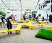 Tymczasowa przestrzeń publiczna dla Malta Festival Poznań 2017