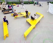 Tymczasowa przestrzeń publiczna dla Malta Festival Poznań 2017