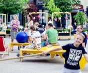 Tymczasowa przestrzeń publiczna dla Malta Festival Poznań 2017