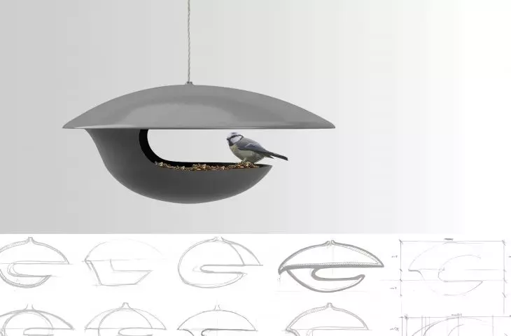 SÓJKA feeder, design sketches