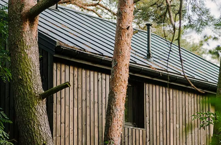 A wooden house from the 1960s. 