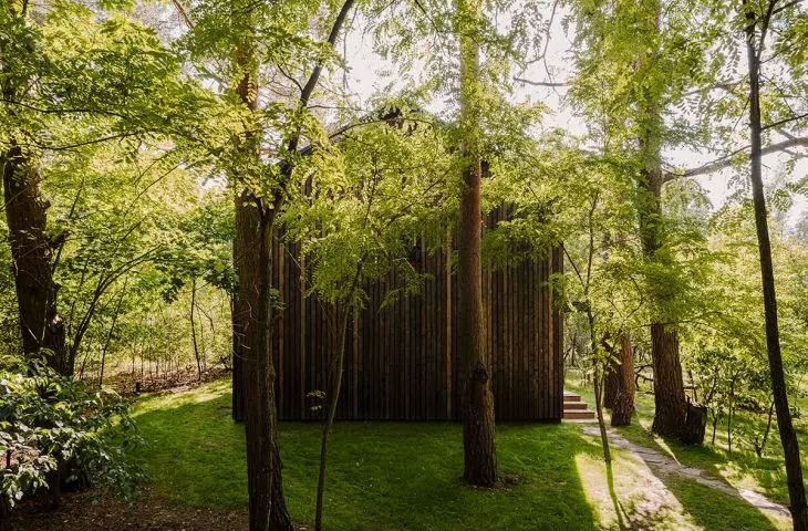 house on the river located in the Nadbuzanski Landscape Park
