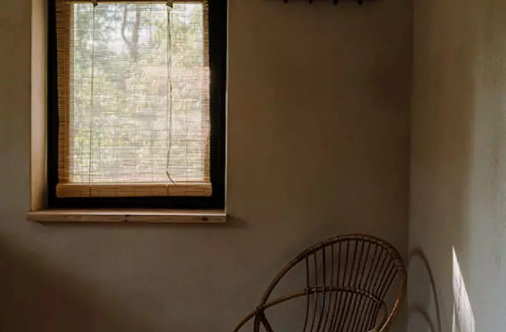 armchair in the bedroom
