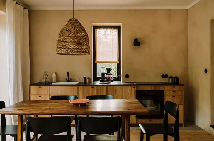 kitchen with dining area