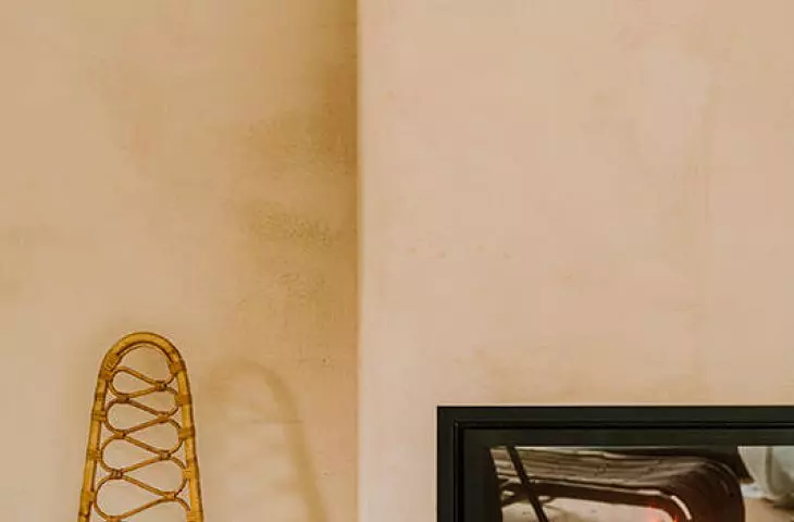 fireplace in the living room