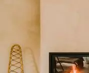 fireplace in the living room