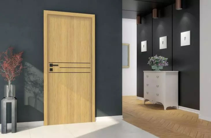 Veneered doors, a great choice for modern interiors, such as lofts. SONATA LUX model