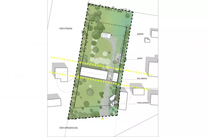 House in Pear Tree, site plan