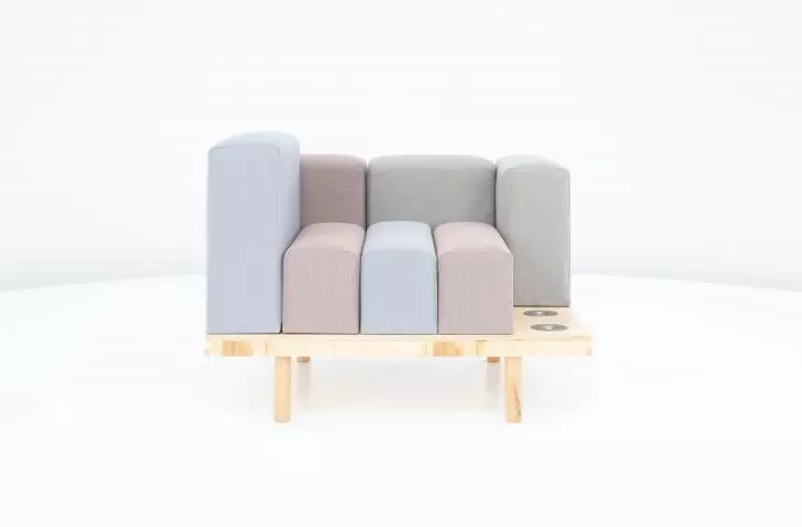 Zestaw mebli Brick, sofa