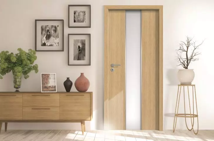 Drzwi wewnętrzne w modnych odcieniach - model Etiuda Lux A03 jasny dąb