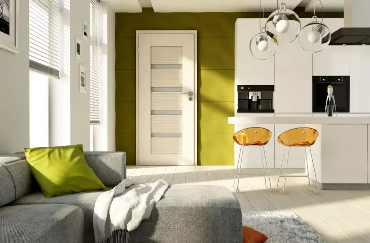 Interior doors in fashionable shades - SEMPRE Onda W04 white oak model