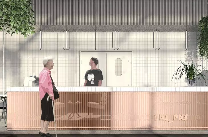 Interior of the restaurant 