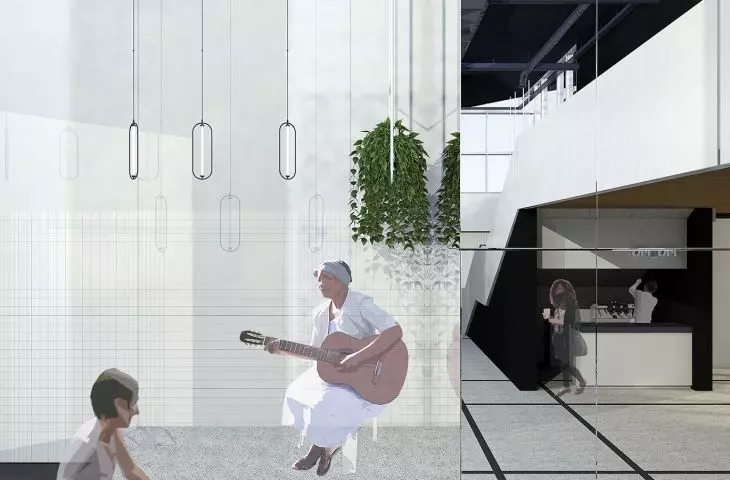 The waiting room is also a space to play