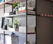 pink bookcase