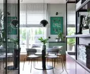 view of living room and dining room
