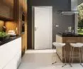 Fashionable apartment door from POL-SKONE - Cambio 00 white model
