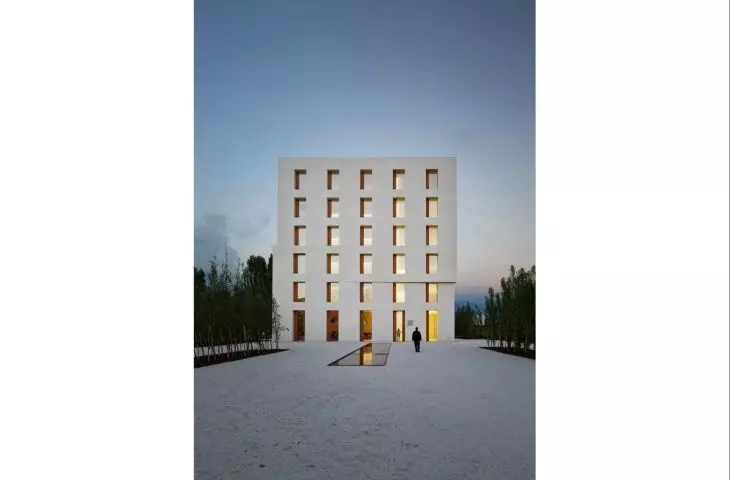 biurowiec 2226, w którym znajduje się siedziba Baumschlager Eberle Architekten, Lustenau, Austria