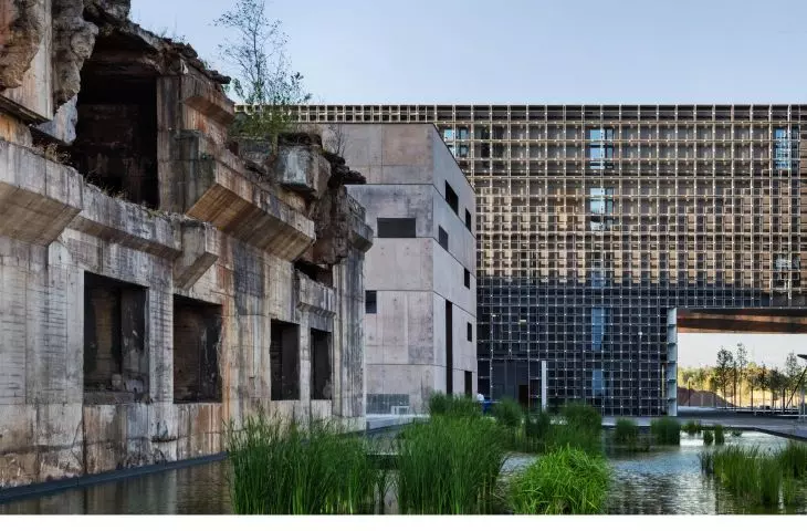 La Maison du Savoir, budynek na kampusie Uniwersytetu Luksemburskiego, Esch-sur-Alzette, Luksemburg