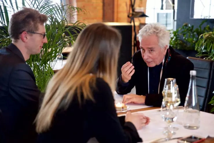 Dietmar Eberle i Justyna Boduch podczas rozmowy Dietmar Eberle i Justyna Boduch podczas rozmowy