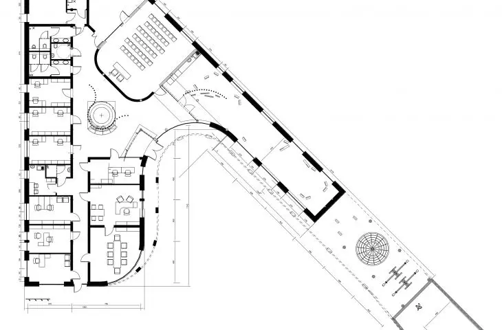 Projekt Centrum Edukacji Ekologicznej w Gliwicach, rzut
