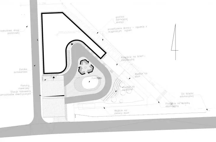 Projekt Centrum Edukacji Ekologicznej w Gliwicach, sytuacja