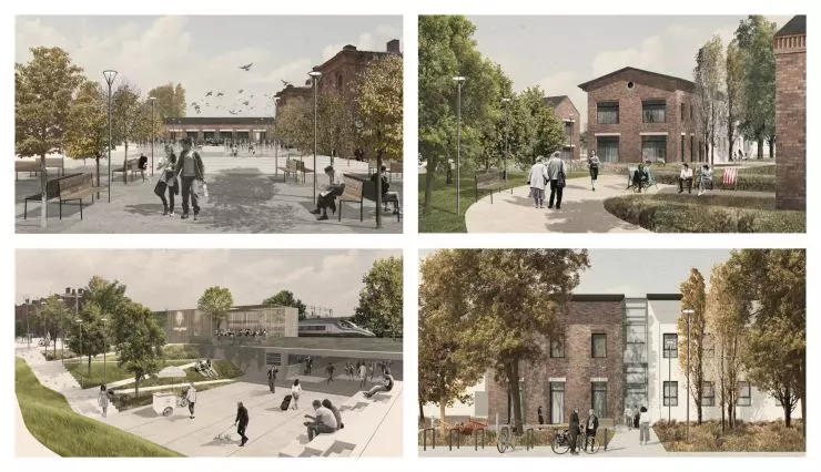 visualizations of individual fragments of the development wizualizacje individual fragments of the development