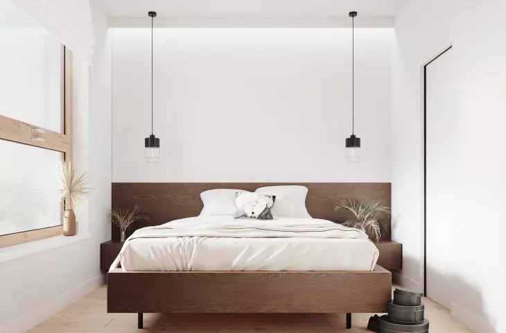 Minimalistyczna sypialnia