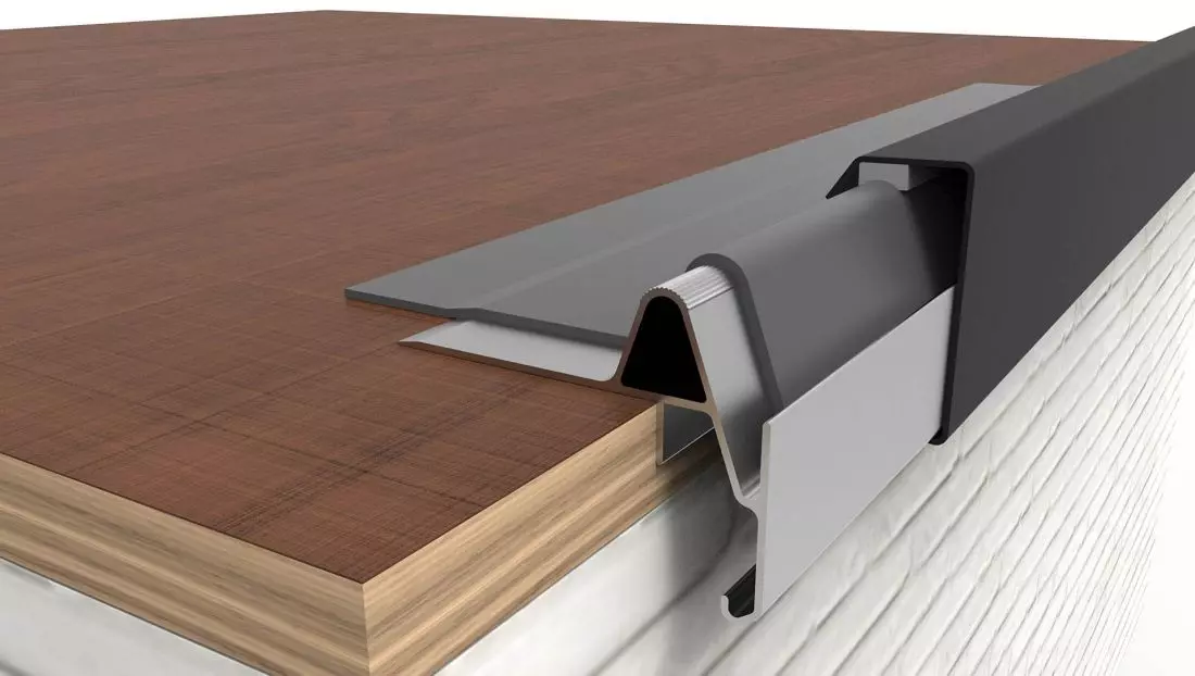 Dachy płaskie - Aluminiowy system Clips and Go © AMT Roofs