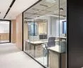 Minimalist and soundproofing aluminum and glass walls - an interior design hit!