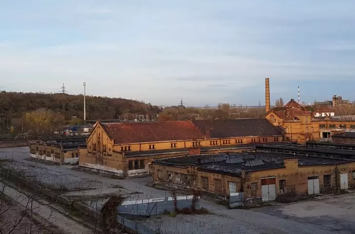 Old Slaughterhouse - general view from the southwest. 