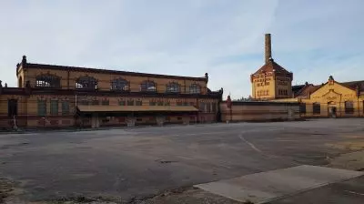Stara Slaughterhouse - the central part behind the main gate