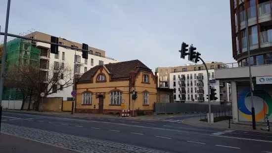 The building of the former captain`s office opposite the slaughterhouse on Garbary Street Budynek of the former captain`s office opposite the slaughterhouse on Garbary Street