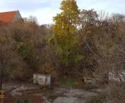 Wooded wasteland between the slaughterhouse and St. Adalbert's Hill.