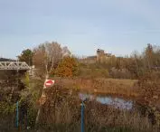 The complex of the defunct Garbary thermal power plant on Ostrów Tumski (after demolition of newer parts and the chimney).
