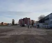 The site of the former river port on the Warta River. 