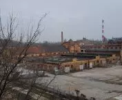 General view of the Old Slaughterhouse with the CHP plant chimney still visible in the background.