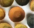 Colorful plates made from bio-waste