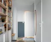 Bright corridor of the apartment 
