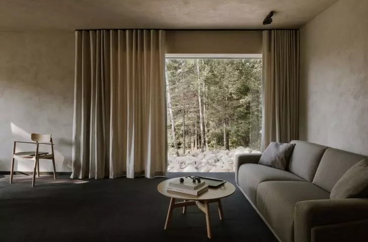 wnętrze apartamentu w Wilczej Porębie, proj.: studio de.materia