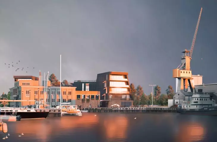 View from the side of the Władysław IV Basin 
