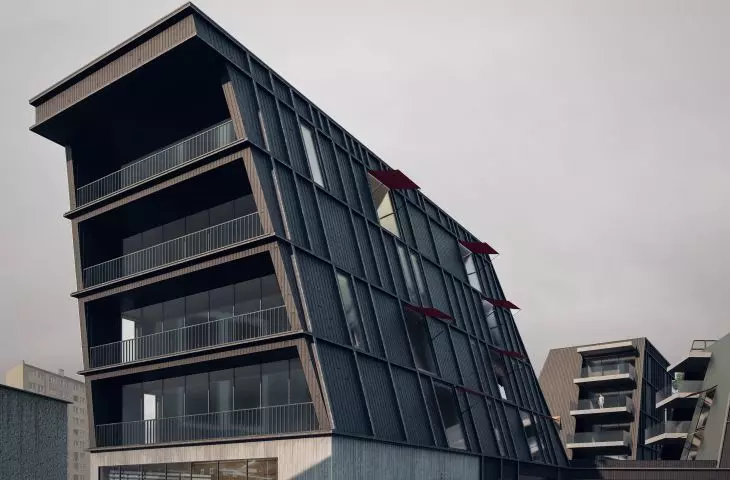 The building is reminiscent of ship castellas