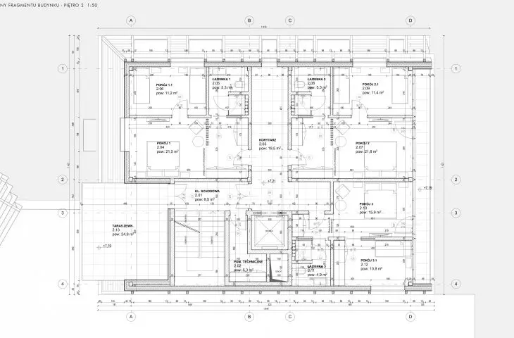 Building plan of the facility